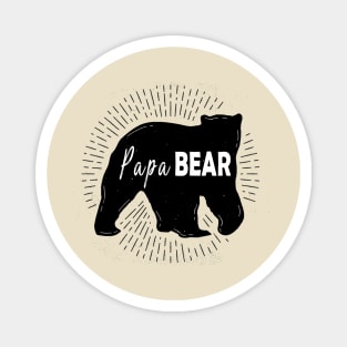 Papa bear fathers day gift Magnet